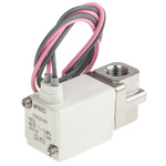 SMC 2/2 Pneumatic Solenoid Valve - Solenoid/Spring G 1/8 VDW Series 24V dc