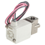 SMC 2/2 Pneumatic Solenoid Valve - Solenoid/Spring G 1/8 VDW Series 24V dc