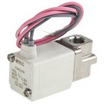 SMC 2/2 Pneumatic Solenoid Valve - Solenoid/Spring G 1/8 VDW Series 24V dc