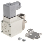 SMC 2/2 Pneumatic Solenoid Valve - Solenoid/Spring G 3/8 VX23 Series 24V dc