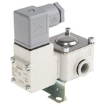 SMC 2/2 Pneumatic Solenoid Valve - Solenoid/Pilot/Spring One Touch Fitting 12 mm VXD Series 24V dc