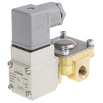 SMC 2/2 Pneumatic Solenoid Valve - Solenoid/Pilot/Spring G 1/4 VXD Series 24V dc