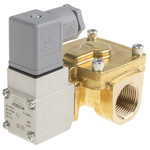SMC 2/2 Pneumatic Solenoid Valve - Solenoid/Pilot/Spring G 3/4 VXD Series 24V dc