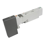 SMC 5/2 Pneumatic Solenoid Valve - Solenoid/Spring VQC1000 Series 24V dc