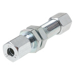 Parker Hydraulic Bulkhead Compression Tube Fitting M12 x 1.5 Made From Chromium Free Zinc Plated Steel
