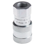 RS PRO Carbon Steel Female Hydraulic Quick Connect Coupling, Rp 3/8 Female