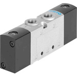 Festo 5/3 Closed Pneumatic Solenoid Valve - Pneumatic G 1/8 VUWG Series, 575687