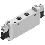 Festo 2x3/2 Closed, Monostable Solenoid Valve - Electrical G 1/4 VUVG Series, 574422