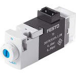 Festo 3/2 Closed, Monostable Pneumatic Solenoid/Pilot-Operated Control Valve - Electrical MHA1 Series, 540444