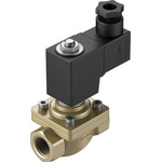 Festo 2/2 Closed, Monostable Pneumatic Solenoid/Pilot-Operated Control Valve - Electrical NPT 1/2 VZWF Series, 1492192