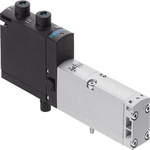 Festo 2x3/2 Way, Closed, Monostable Solenoid Valve - Electrical G 1/8 VSVA Series 24V dc