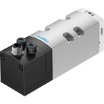 Festo 2X3/2-Way, Closed, Monostable Solenoid Valve - Electrical M12 VSVA Series 24V dc