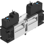 Festo 2X3/2-Way, Monostable, Open Pneumatic Solenoid Valve - Electrical G 1/4 VSVA Series 24V dc