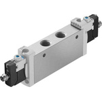 Festo 2x3/2 Closed, Monostable Solenoid Valve - Electrical G 1/4 VUVG Series, 8031527