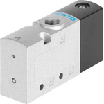 Festo 3/2 Closed, Monostable Pneumatic Solenoid Valve - Pneumatic G 1/8 VUWG Series, 575669