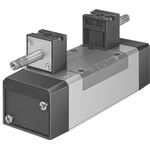 Festo 5/3 exhausted Pneumatic Solenoid/Pilot-Operated Control Valve - Electrical MN1H Series, 159694