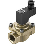 Festo 2/2 Closed, Monostable Pneumatic Solenoid/Pilot-Operated Control Valve - Electrical G 1 VZWF Series, 1492322