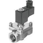 Festo 2/2 Closed, Monostable Pneumatic Solenoid/Pilot-Operated Control Valve - Electrical G 1 VZWF Series, 1492346