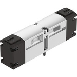 Festo 2X3/2-Way, Monostable, Open Pneumatic Solenoid/Pilot-Operated Control Valve - Electrical G 1/4 VSVA Series 24V dc