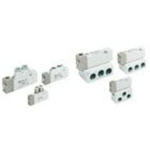 5 Port single air pilot operated valve Body Ported, 4mm push-fit outputs
