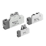 SMC 5/2 Solenoid Valve - Solenoid One-Touch Fitting 4 mm SY3000 Series