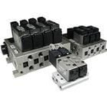 5 Port centre exhaust solenoid valve 24V dc Base mounted plug-in metal seal
