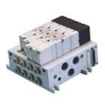5/3 centre closed solenoid 24V dc valve rubber seal plug-in base mount light surge protection