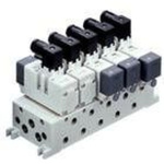 ISO 5599/1 standard size 2 valve 5/2 single solenoid 24V dc metal seal light surge DIN connector
