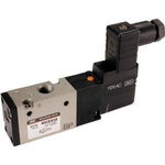 VZ500, 3 Port Solenoid Valve, Body Ported, Base Mounted, Metric