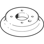 Festo 80mm Flat Silicon Vacuum Cup ESV-80-SS