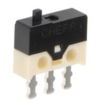 SPDT-NO/NC Button Subminiature Micro Switch, 500 mA @ 30 V dc