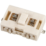 Clear Tactile Switch, Single Pole Single Throw (SPST) 50 mA @ 12 V dc 0.5mm Surface Mount