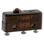 SPDT Pin Plunger Microswitch, 5 A @ 250 V ac