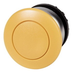 Eaton Mushroom Yellow Push Button Head - Momentary, M22 Series, 22mm Cutout, mushroom