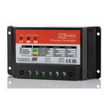 RS PRO 12 V, 24 V 10A Solar Charge Controller