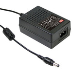 MEAN WELL 25W Power Brick AC/DC Adapter 12V dc Output, 0 → 2.08A Output