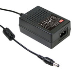 MEAN WELL 25W Power Brick AC/DC Adapter 15V dc Output, 0 → 1.66A Output