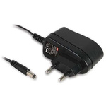 MEAN WELL 6W Plug-In AC/DC Adapter 5V dc Output, 1.2A Output