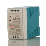 MEAN WELL MDR Switch Mode DIN Rail Power Supply, 85 → 264V ac ac Input, 24V dc dc Output, 4A Output, 100W