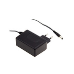 MEAN WELL 60W Plug-In AC/DC Adapter 24V dc Output, 2.5A Output