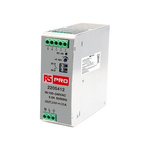 RS PRO DIN Rail Power Supply, 85 → 264V ac ac Input, 24V dc dc Output, 20A Output, 480W
