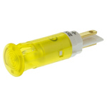 Signal Construct Yellow Indicator, Tab Termination, 230 V, 10mm Mounting Hole Size
