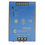Chinfa DRA240 Switch Mode DIN Rail Power Supply, 90 → 264V ac ac Input, 24V dc dc Output, 10A Output, 240W