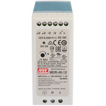 MEAN WELL MDR Switch Mode DIN Rail Power Supply, 85 → 264V ac ac Input, 12V dc dc Output, 3.33A Output, 40W