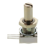 Vishay 1 Gang Rotary Cermet Potentiometer with an 6.35 mm Dia. Shaft - 1MΩ, ±10%, 1W Power Rating, Linear, Panel Mount