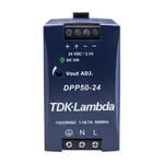 TDK-Lambda DPP Switch Mode DIN Rail Power Supply, 85 → 264V ac ac, dc Input, 24V dc dc Output, 2.1A Output, 50W