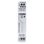 Phoenix Contact STEP-PS/1AC/12DC/1 Switch Mode DIN Rail Power Supply, 85 → 264V ac ac Input, 12V dc dc Output,
