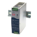 MEAN WELL SDR Switch Mode DIN Rail Power Supply, 88 → 264V ac ac Input, 24V dc dc Output, 5A Output, 120W