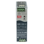 MEAN WELL SDR Switch Mode DIN Rail Power Supply, 88 → 264V ac ac Input, 12V dc dc Output, 10A Output, 120W