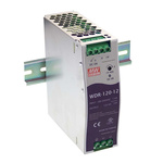 MEAN WELL WDR Switch Mode DIN Rail Power Supply, 180 → 550V ac ac Input, 12V dc dc Output, 10A Output, 120W